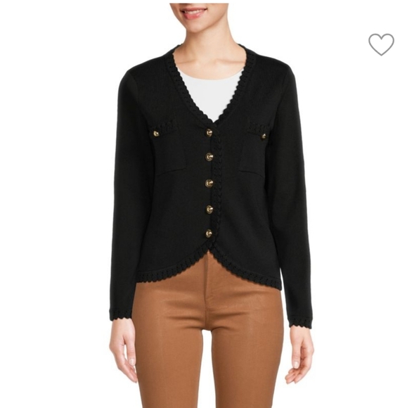 Nwt Nanette Lepore true black jacket with gold button - Picture 4 of 13